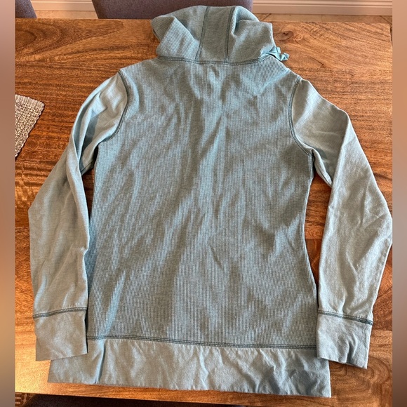 Carhartt Light Blue Full Zip Waffle Knit Hoodie Jacket Womens XS - Picture 5 of 6